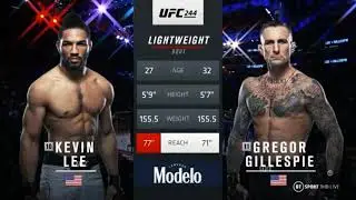 UFC 244: Lee vs. Gillespie (Full Fight Highlights)