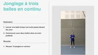 Jonglage de balles : niveau D