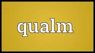 Qualm Meaning