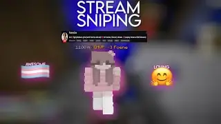 Sniping TRANS Girl *HACKUSATES ME* | Hypixel Bedwars