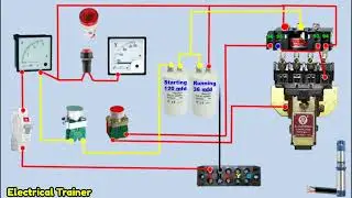 Submersible water pump starter wiring diagram