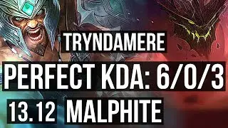 TRYNDA vs MALPH (TOP) | 6/0/3, 700+ games, Dominating, Rank 13 Trynda | KR Grandmaster | 13.12