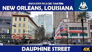 🏙️ New Orleans &ndash; Dauphine Street, Louisiana 🏙️ | 4K Drive