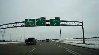 Driving from Terwillegar to YEG Edmonton International Airport in Winter