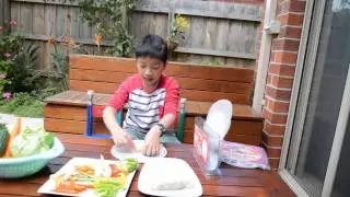 Veggie Rice Paper Roll proudly presented by TinTin - Rolling Fun