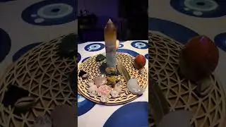 How I build a crystal grid with intention- Part 2: Building the Grid #newyear2026 #crystalgrid 