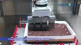 Ultrasonic Cutter for Cutting Caramel Shortbread - Chocolate Cake Ultrasonic Cutting Machine