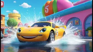 Car Wash Splash! | Fun Vehicle Song for Kids | Splashy Cleaning Rhyme