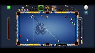We are playing a game called 8ball pool (new game,2017 made)