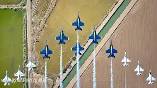 Super Delta!!! Thunderbirds & Blue Angels Fly Together at El Centro