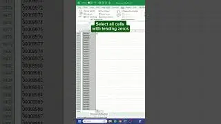 Как удалить начальные нули за 20 секунд‼️ #excel
