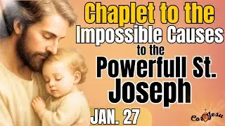 🔴🌿TODAY JAN 27 | CHAPLET OF IMPOSSIBLE CAUSES to SAINT JOSEPH❤️‍🔥 | Saint Joseph’s basket