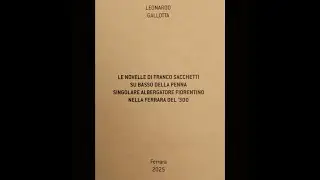 Le novelle di Franco Sacchetti su Basso della Penna