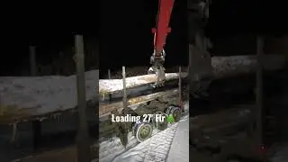 Big Fir loading from Yahk to kalesnikoff Sawmill in Castlegar BC #shorts