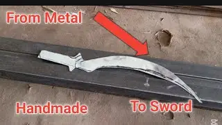 How to make Sword from metal by handmade art. #blacksmith #handmade #tools #smithing