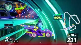 Sonic Racing: CrossWorlds Laser Wisp glitch (Sonic gets YEETED too)