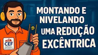 Montando e nivelando uma redução excêntrica