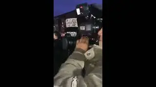 Vegan protesters outside Antler restaurant in Toronto