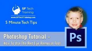 Photoshop Tutorial   How to use the red eye removal tool