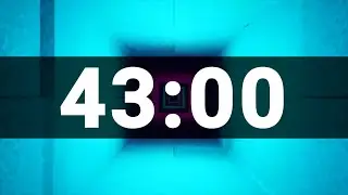 43 Minute Timer with Cool Upbeat Music for Kids, Chill Instrumental Countdown