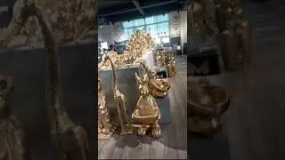 Resin Animal Statues Gold Animal Decoration Lifesize Animal Sculpture Clay Plant Pots