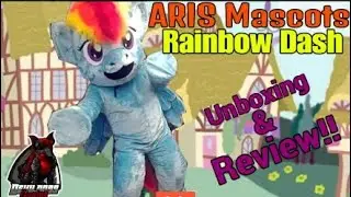 ARIS Mascots Rainbow Dash Costume Unboxing & Review!!
