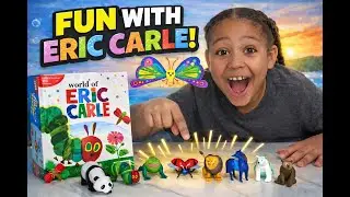 Fun With Eric Carle 📚🐛 | Busy Book Learning for Kids | Animal Toys & Colors