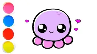 Cómo dibujar un lindo pulpo paso a paso