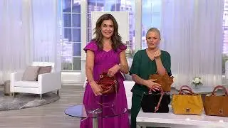 Dooney & Bourke Suede Mini Barlow with Crossbody Strap on QVC