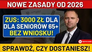 ZUS wypłaci 3000 zł seniorom 65+ bez wniosku – sprawdź, kto i kiedy dostanie pieniądze