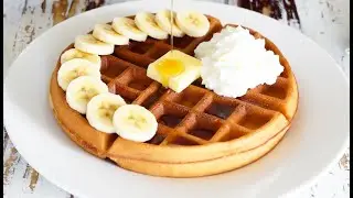 Banana Waffles | Soft fluffy and Crispy Waffles Perfect for Breakfast