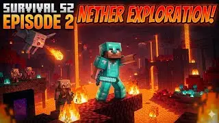 Through the Portal & Back to Work (Minecraft Survival Season 2 Episode 2)