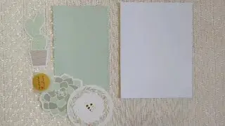 today's card make using die cut ephemeras