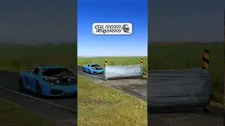 How much tape to stop Lamborghini ? #shorts #viralshorts #mrbeast #beamngdrive #lamborghini #viral