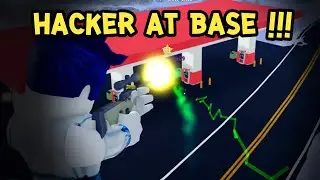 mad city hero44 : Hacker at base !!! | roblox gameplay