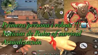 First person perspective and Robots Gameplay | Rules of Survival