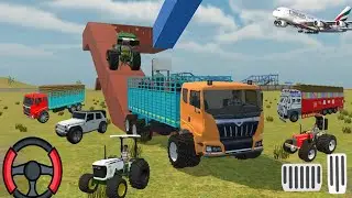 🙋🤑🔥 Drive and John Deere and Massey tractor ko truck mein Loading 😱 Gameplay #gamingvideos