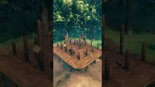 Valheim | Cozy Fishing Hut & Store | Timelapse Build