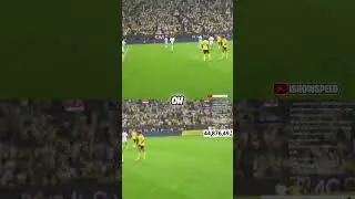 Ishowspeed's Finesse Shot Reaction #shorts #CR7 #ishowspeed