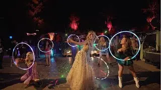 CRAZIEST Wedding Flash Mob - BACKSTREET BOYS / SPICE GIRLS/ WILL SMITH with pro-hula hoopers !