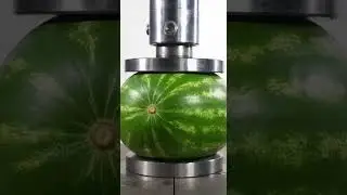 Hydraulic Press CRUSHES Watermelon 🍉💥 Juicy Explosion #Shorts