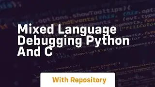 Mixed language debugging python and c