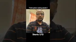 t-shirt pattern making ep1-13 #shorts #short