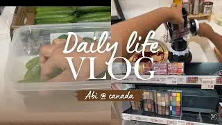 &ndash;&deg;C ல Grocery Shopping + My Daughter&rsquo;s Cute Makeup Wish! 🛍️💄#canada #tamil #vlog #home 