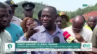 Illegal Mining Crackdown: 320 Hectares of Reclaimed Land Inspected by Authorities