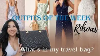 What&rsquo;s in my Travel Bag? Chanel GST + OOTW Rihoas Haul! | Weekly VLOG