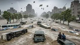 Portugal, Spain and UK now! Flash floods and super strong winds, Storm Claudia