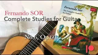 Fernando Sor Study No. 6  Op. 60 for classical guitar