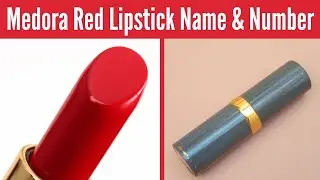 Medora Lipstick Shades With Number, Medora Lipstick Swatches, Red Shade Lipstick, Real Red 203