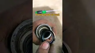 Front shocker oil seal change#splendor #shorts